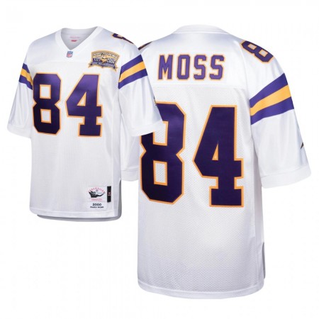 Herren Minnesota Vikings Trikot Randy Moss 84 Nike Weiß 2000 Throwback